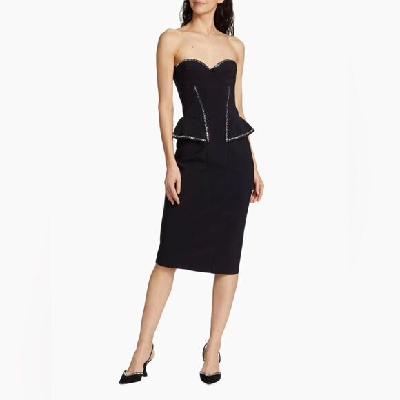 Chiara Boni La Petite Robe Terenzia Strapless Layered Dress size 42/us size 6 - Picture 1 of 13